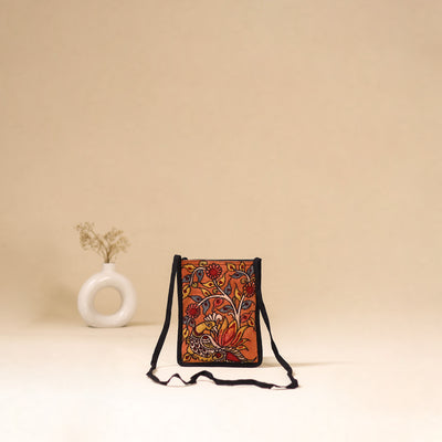 Srikalahasti Handpainted Kalamkari Sling Bag by Dwarka Plus 21