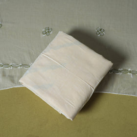 Yellow - 3pc hand embroidery cotton lucknow chikankari