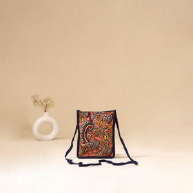 Srikalahasti Handpainted Kalamkari Sling Bag by Dwarka Plus 22