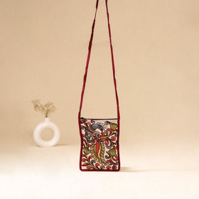Srikalahasti Handpainted Kalamkari Sling Bag by Dwarka Plus 23