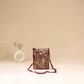 Srikalahasti Handpainted Kalamkari Sling Bag by Dwarka Plus 23