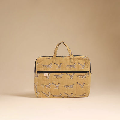 Handcrafted Quilted Laptop Bag (12 x 16 in) 117