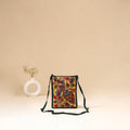 Srikalahasti Handpainted Kalamkari Sling Bag by Dwarka Plus 24