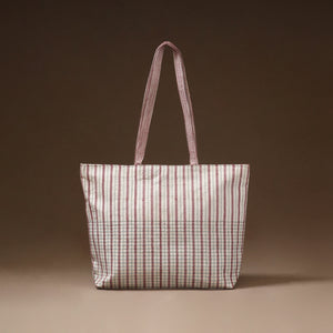 White - Taat Wool Thread Hand Embroidery Upcycled Shoulder Bag 03