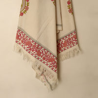 Beige - Block Printed Handloom Cotton Sanganeri Towel 57