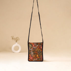 Srikalahasti Handpainted Kalamkari Sling Bag by Dwarka Plus 27