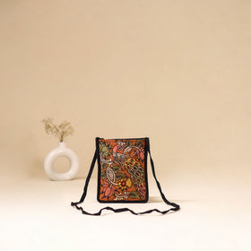 Srikalahasti Handpainted Kalamkari Sling Bag by Dwarka Plus 27