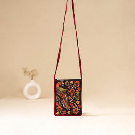 Srikalahasti Handpainted Kalamkari Sling Bag by Dwarka Plus 28