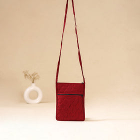 Srikalahasti Handpainted Kalamkari Sling Bag by Dwarka Plus 28