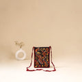 Srikalahasti Handpainted Kalamkari Sling Bag by Dwarka Plus 28