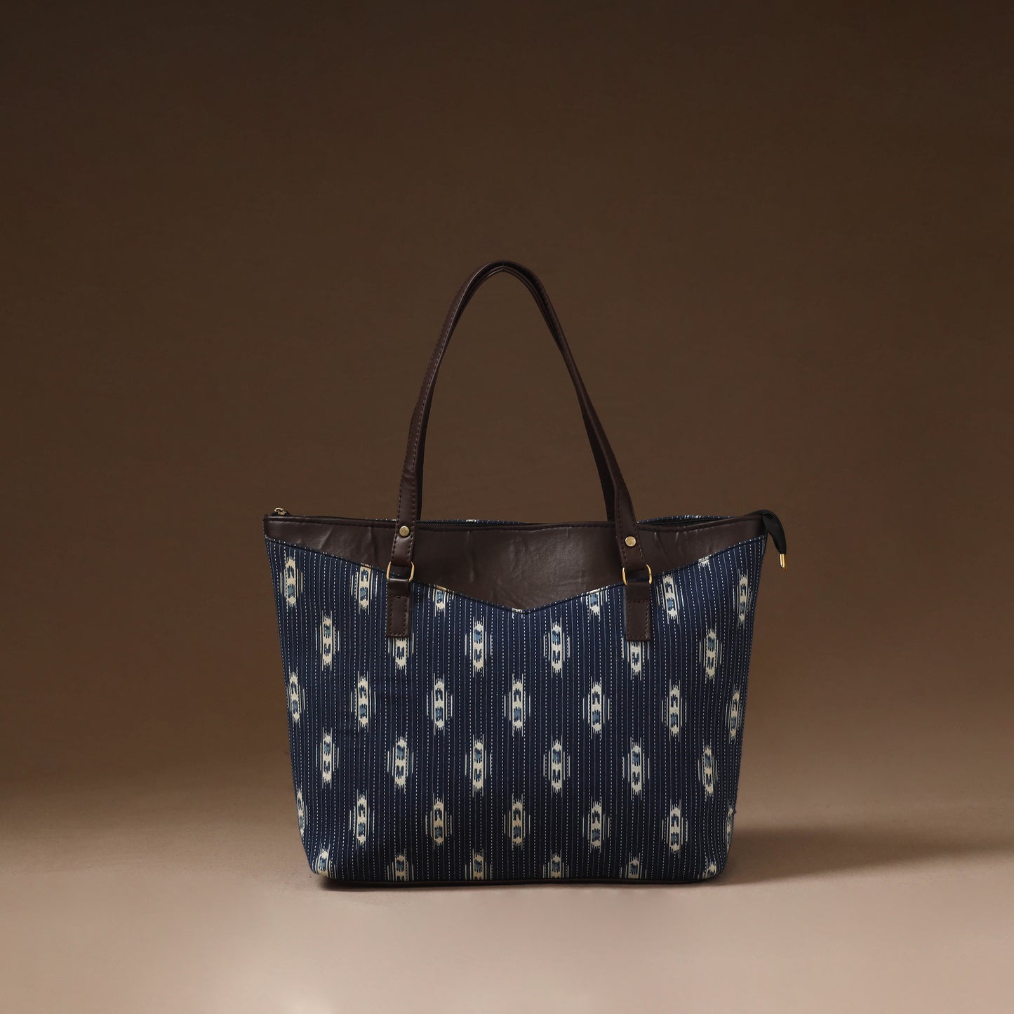 Blue - Handcrafted Running Sticth Shoulder Bag (Set of 2) 08
