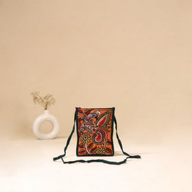 Srikalahasti Handpainted Kalamkari Sling Bag by Dwarka Plus 29