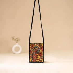 Srikalahasti Handpainted Kalamkari Sling Bag by Dwarka Plus 30