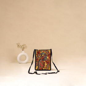Srikalahasti Handpainted Kalamkari Sling Bag by Dwarka Plus 30