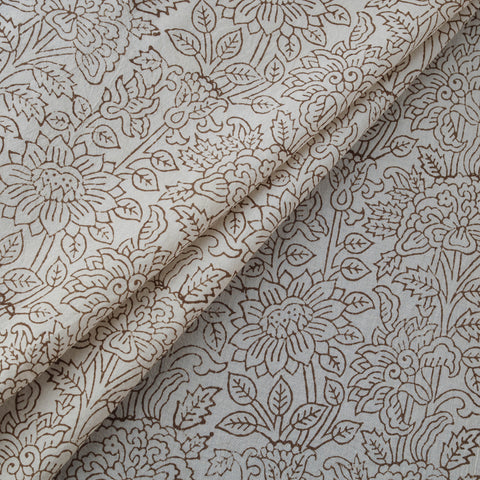 Bagh Hand Block Print Natural Dyed Cotton Fabric 07