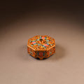 Kashmiri Handpainted Paper Mache Dry Fruit Box (8 x 8 Inch) 58