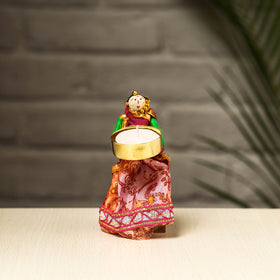  Rajasthani Puppet Couple Handmade Tealight Candle Holders 