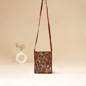 Srikalahasti Handpainted Kalamkari Sling Bag by Dwarka Plus 34