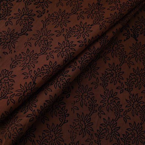 Bagh Hand Block Print Natural Dyed Cotton Fabric 09