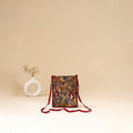 Srikalahasti Handpainted Kalamkari Sling Bag by Dwarka Plus 34