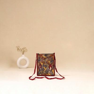 Srikalahasti Handpainted Kalamkari Sling Bag by Dwarka Plus 34
