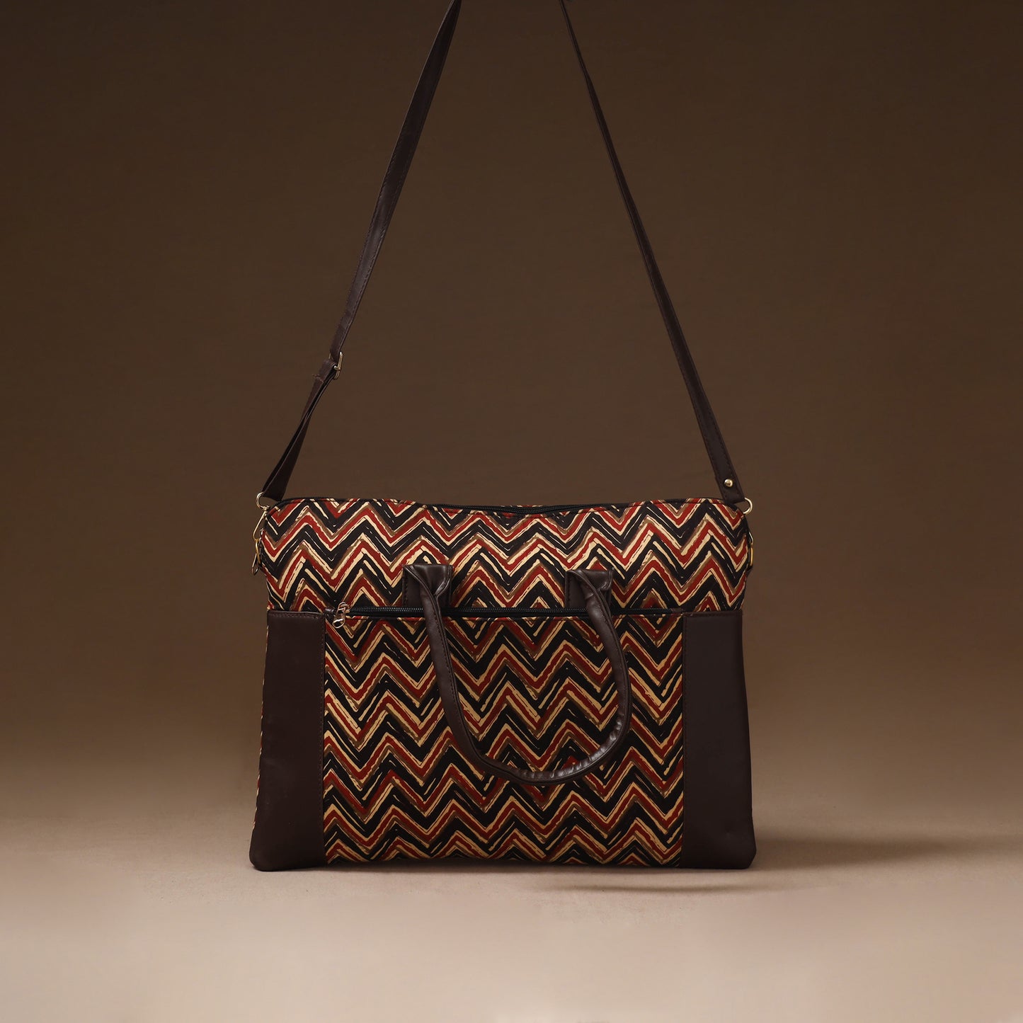 Multicolor - Handcrafted Printed Laptop Bag 15