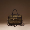 Brown - Handcrafted Printed Laptop Bag 14