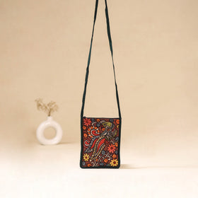 Srikalahasti Handpainted Kalamkari Sling Bag by Dwarka Plus 36