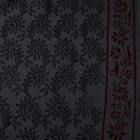 Grey - Bagh Hand Block Print Natural Dyed Cotton Fabric 10