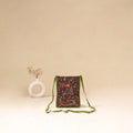 Srikalahasti Handpainted Kalamkari Sling Bag by Dwarka Plus 37