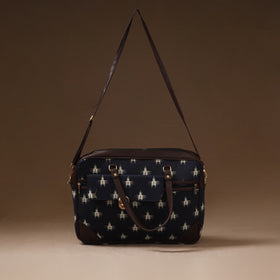 Navy Blue - Handcrafted Printed Laptop Bag 11