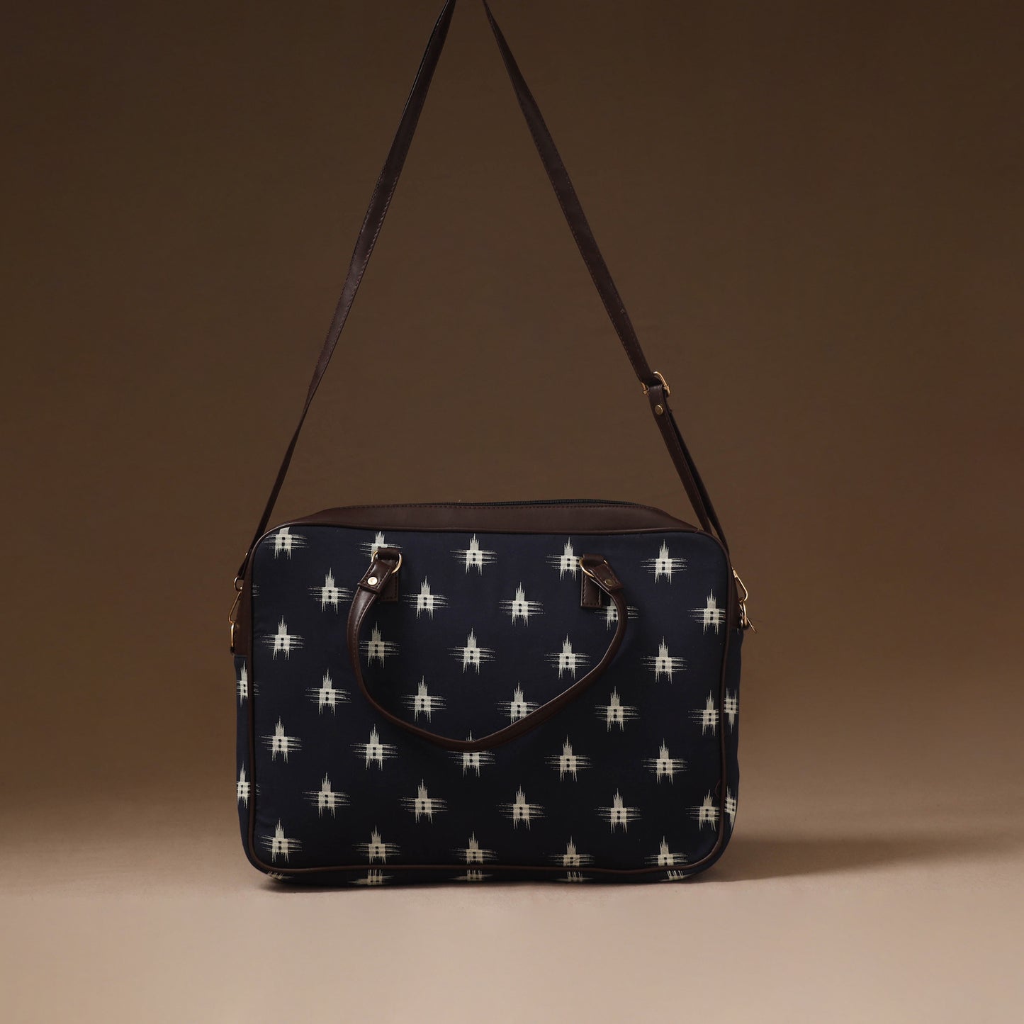 Navy Blue - Handcrafted Printed Laptop Bag 11