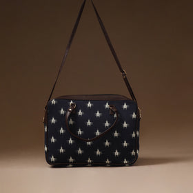 Navy Blue - Handcrafted Printed Laptop Bag 11