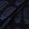 Black - Bagh Hand Block Print Natural Dyed Cotton Fabric 12