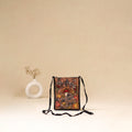 Srikalahasti Handpainted Kalamkari Sling Bag by Dwarka Plus 38