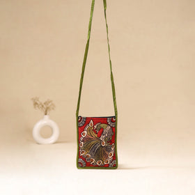 Srikalahasti Handpainted Kalamkari Sling Bag by Dwarka Plus 39