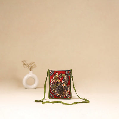 Srikalahasti Handpainted Kalamkari Sling Bag by Dwarka Plus 39