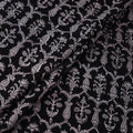 Black - Bagh Hand Block Print Natural Dyed Cotton Fabric 13