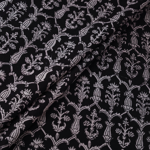 Bagh Hand Block Print Natural Dyed Cotton Fabric 13