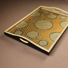 Kashmiri Handpainted Paper Mache Rectangle Serving Tray (18 x 12 Inch) 52