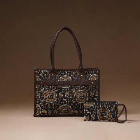 Multicolor - Handcrafted Printed Laptop Bag (Set of 2) 14