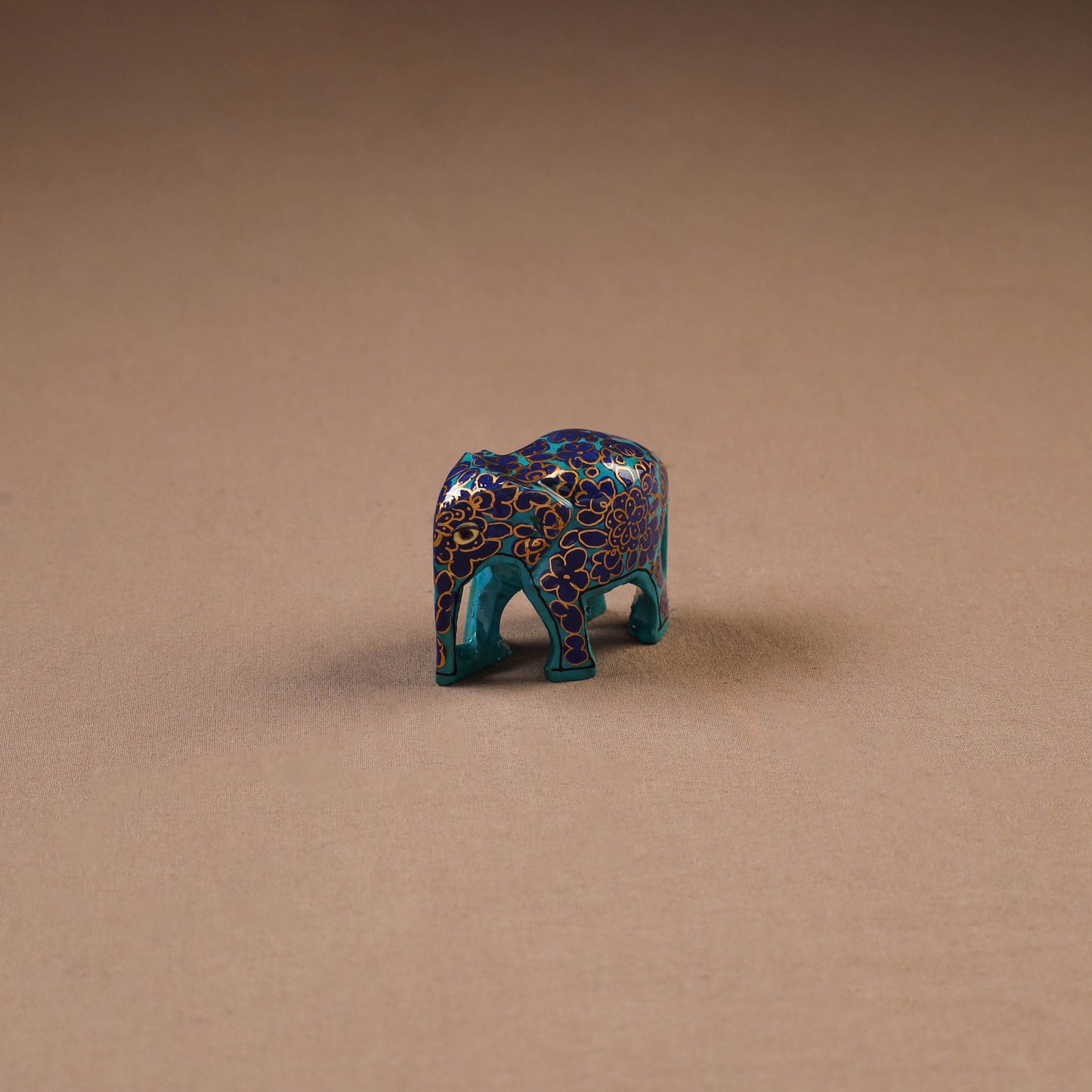 Kashmiri Handpainted Paper Mache Elephant Sculpture for Home Decor 25