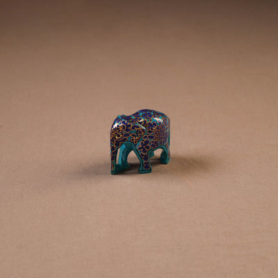 Kashmiri Handpainted Paper Mache Elephant Sculpture for Home Decor 25
