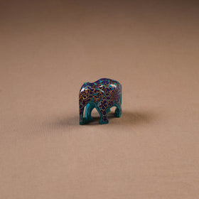 Kashmiri Handpainted Paper Mache Elephant Sculpture for Home Decor 25