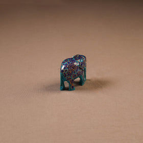 Kashmiri Handpainted Paper Mache Elephant Sculpture for Home Decor 25