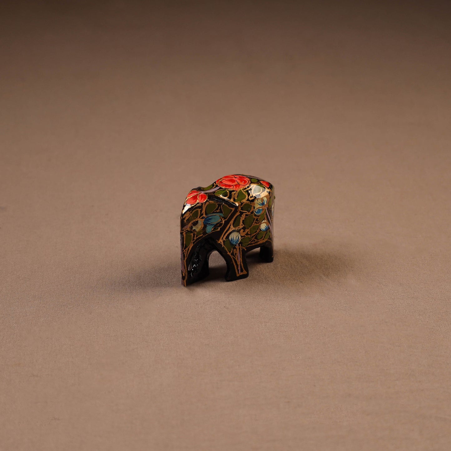 Kashmiri Handpainted Paper Mache Elephant Sculpture for Home Decor 28