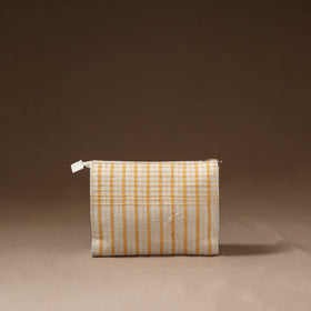 Taat Wool Thread Hand Embroidered Upcycled Travel Pouch 02