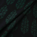 Black - Bagh Hand Block Print Natural Dyed Cotton Fabric 20