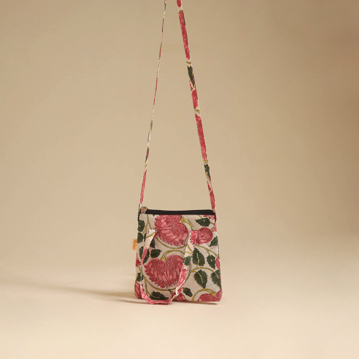 Handcrafted Quilted Sling Bag 05