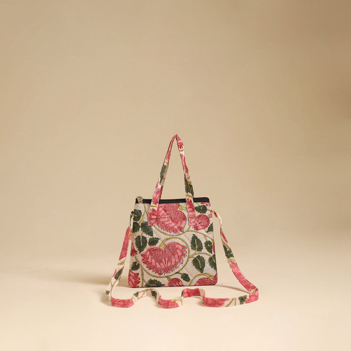 Handcrafted Quilted Sling Bag 05